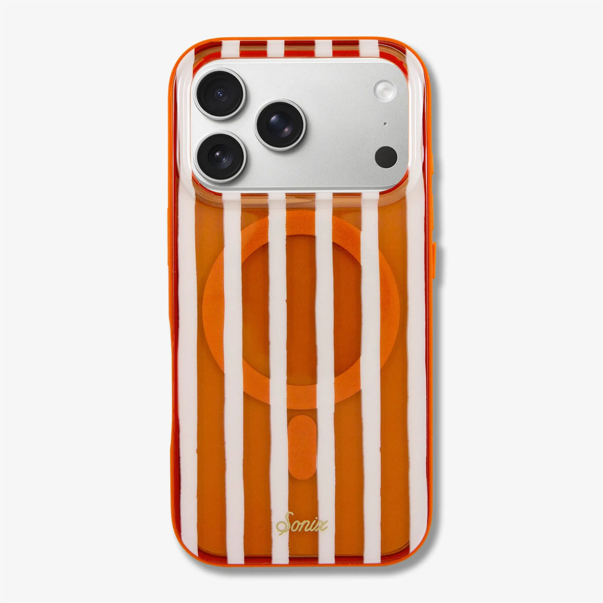 Ultra light Protective barrier Abstract Stripe Pumpkin MagSafe? Compatible iPhone Case