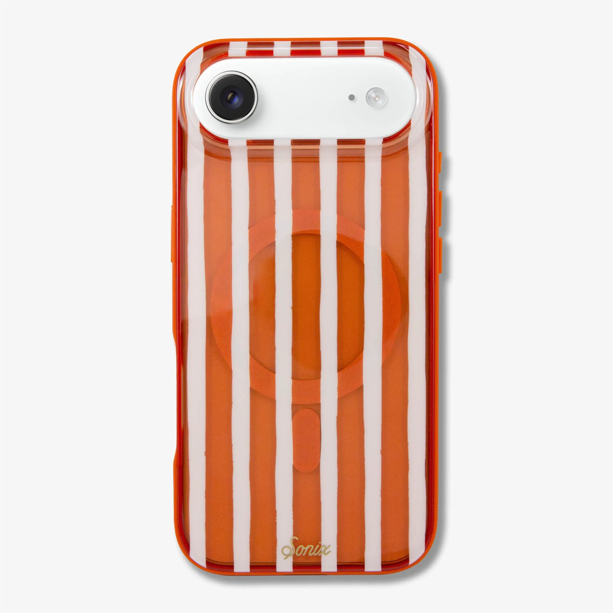 Shockproof Frame Abstract Stripe Pumpkin MagSafe? Compatible iPhone Case