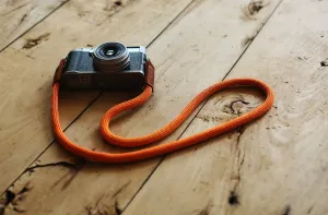 Handmade Camera Strap Orange Climbing Rope|Windmup.com Mobile Device Accessory