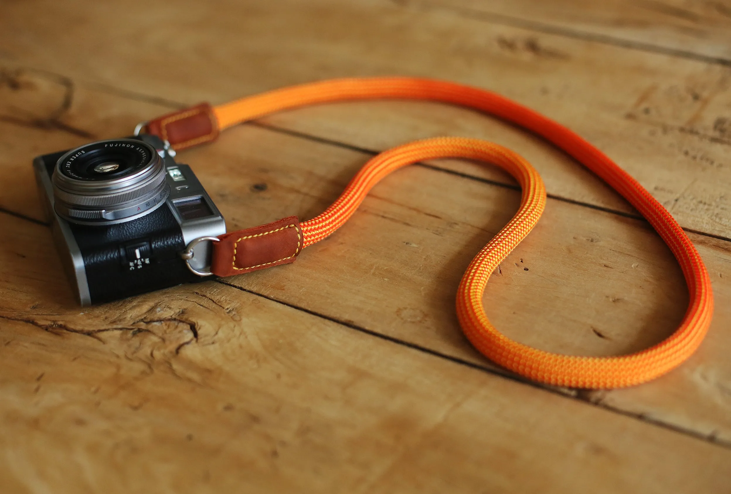 Handmade Camera Strap Orange Climbing Rope|Windmup.com Camping Portable design
