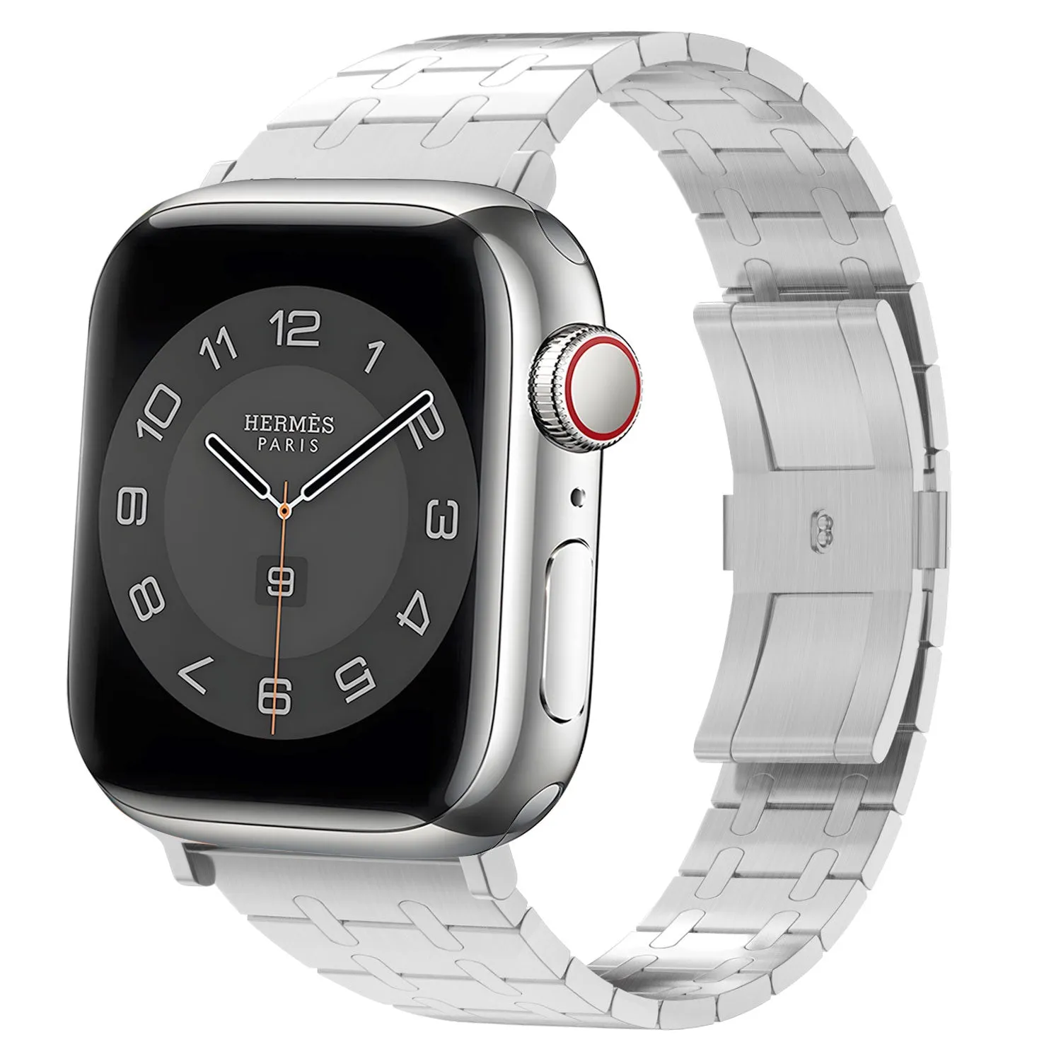 BALR. Apple Watch Stainless Steel Strap (Silver) Rugged Fitness Look