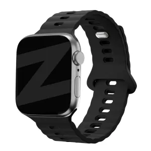 Trendy Motion Accessory Bandz Apple Watch Silicone Strap 'Single Link' (Black)