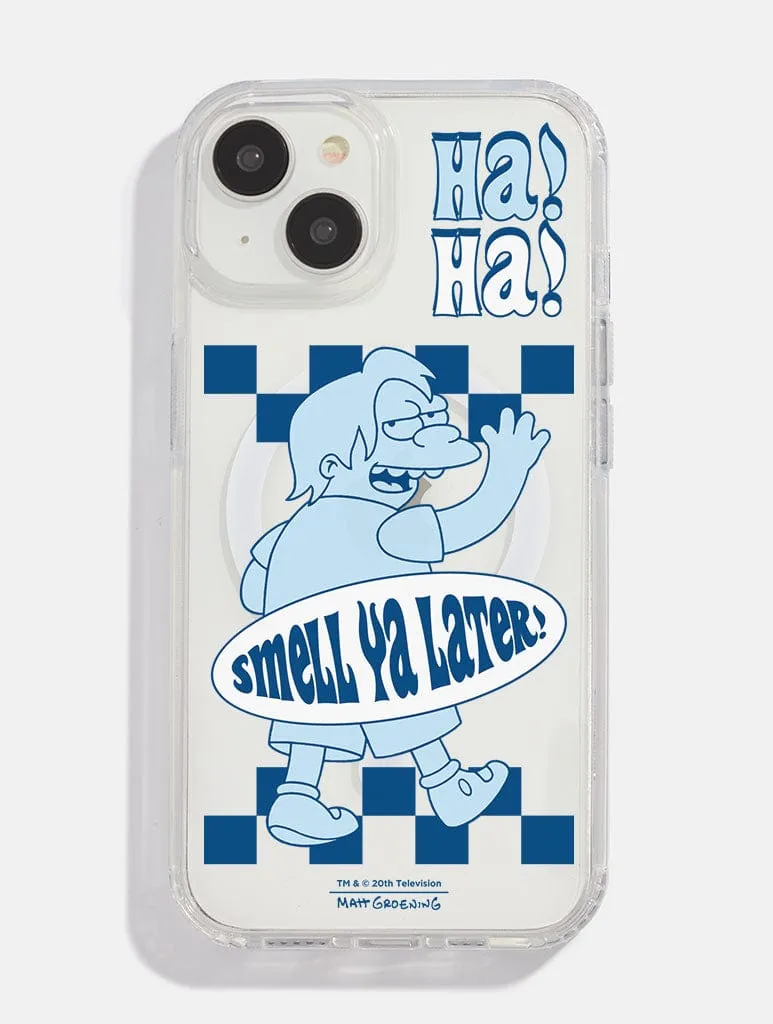 Stylish Shape Bold colors The Simpsons Nelson Smell Ya Later MagSafe iPhone Case