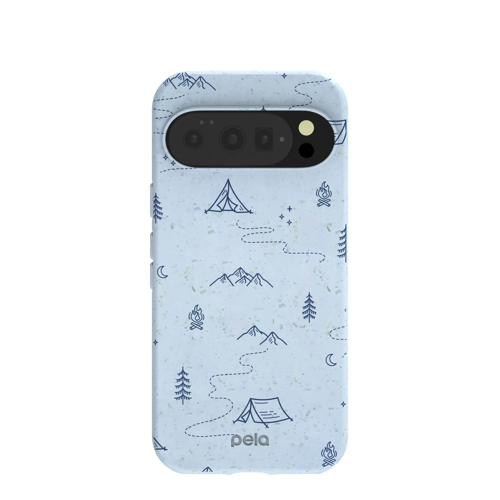 Powder Blue Camp Nights Google Pixel 10/10 Pro Case Shock shield