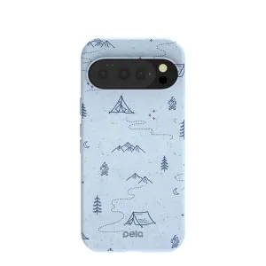 Powder Blue Camp Nights Google Pixel 10/10 Pro Case Shock shield
