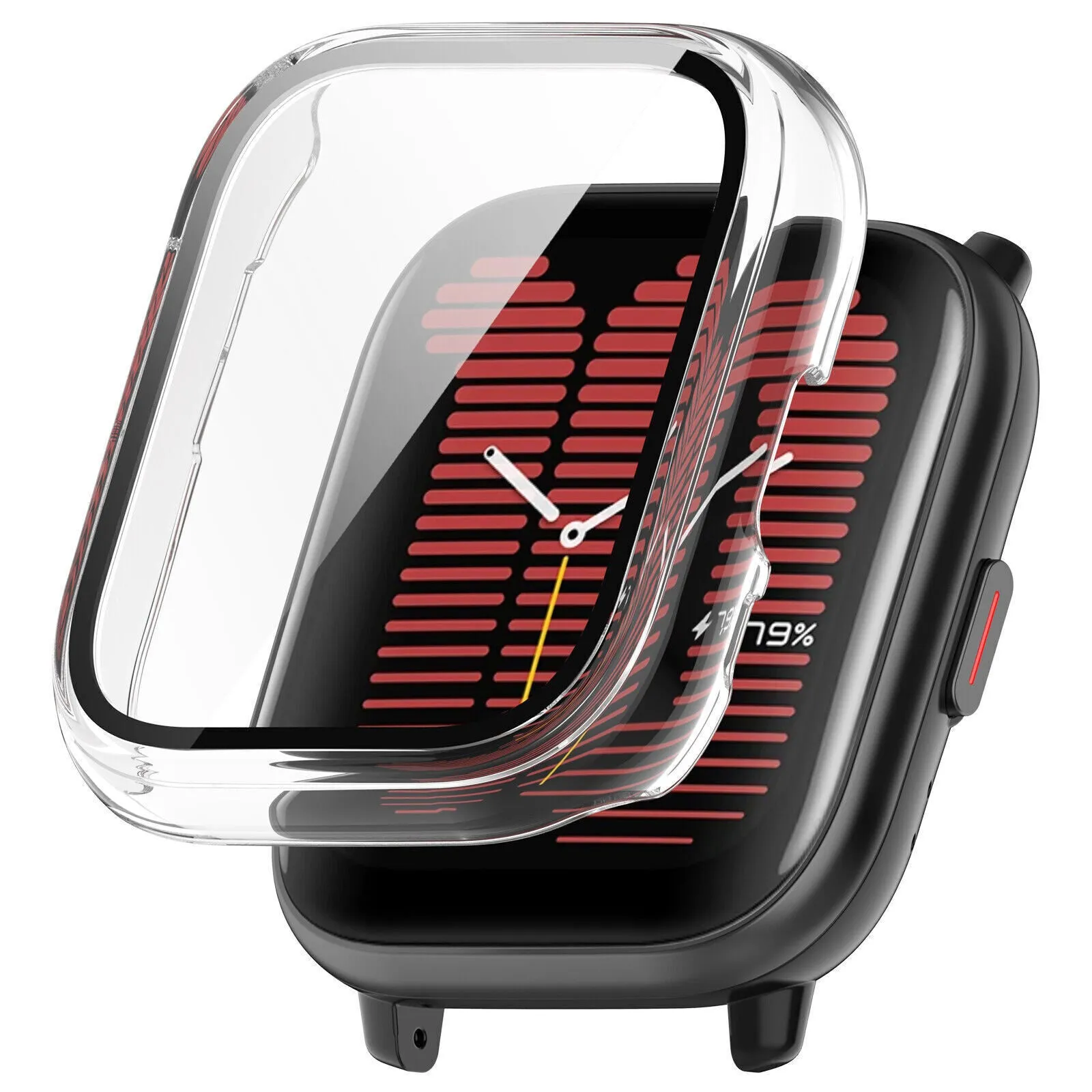 Amazfit Active Hard Case With Glass (Transparent) Smart Fit