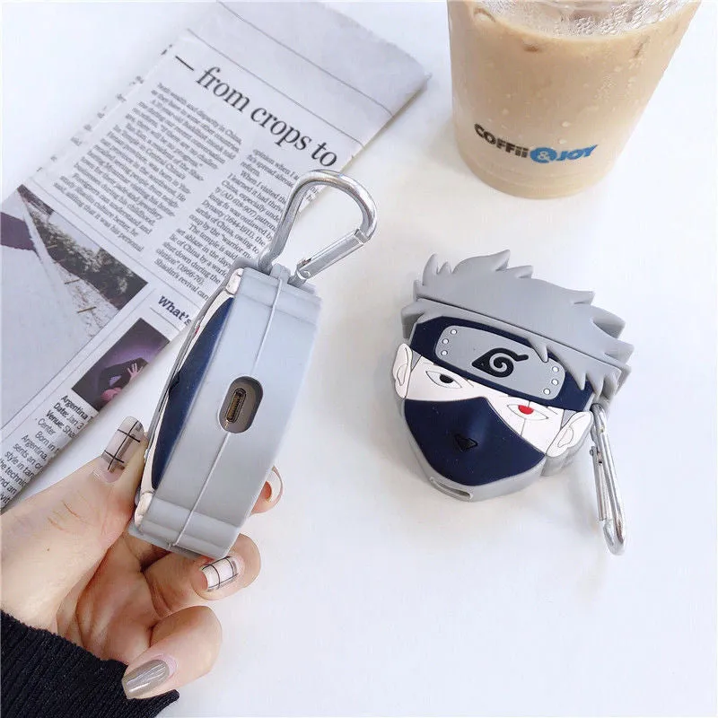 ANIME KAKASHI HATAKE SILICONE AIRPODS CASE COVER FOR 1/2, 3 AND AIRPODS PRO premium anti scratch case