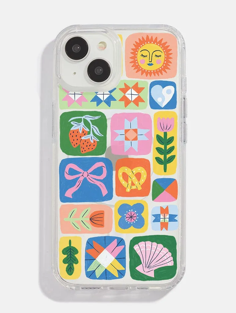 Lisa Barlow x Skinnydip Doodle Patchwork MagSafe iPhone Case Shock Cushion Protective Build