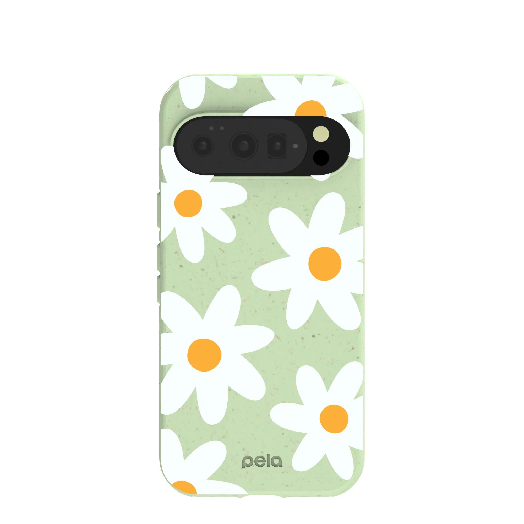 Sage Green Daisy Google Pixel 10/10 Pro Case Hybrid Surface Layer Screen Bumper