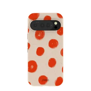 Seashell Cheery Dots Google Pixel 10/10 Pro Case Smooth Surface Layer