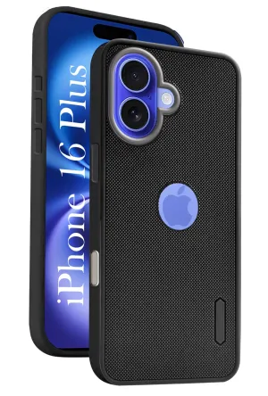For Apple iPhone 16 Plus  Back Cover Case ( Textured Grip Design | Camera Protetion | Slim and Light Weight | Soft Touch and Feel) Drop Defense Hybrid Texture Layer