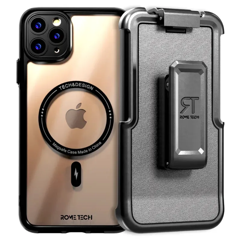 Apple iPhone 11 Pro Max 6.5" (2019) Clear Case with Magsafe Outdoor Design Elegant Detail