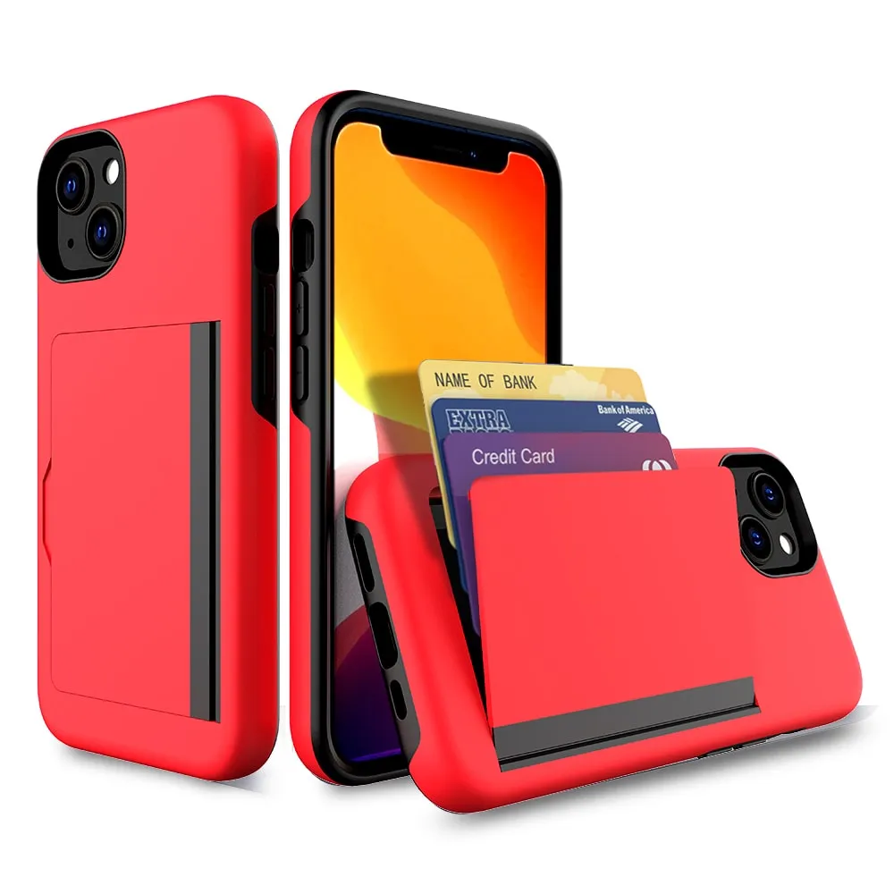 Durable Shape Apple iPhone 13 Dual-Layer Wallet Case