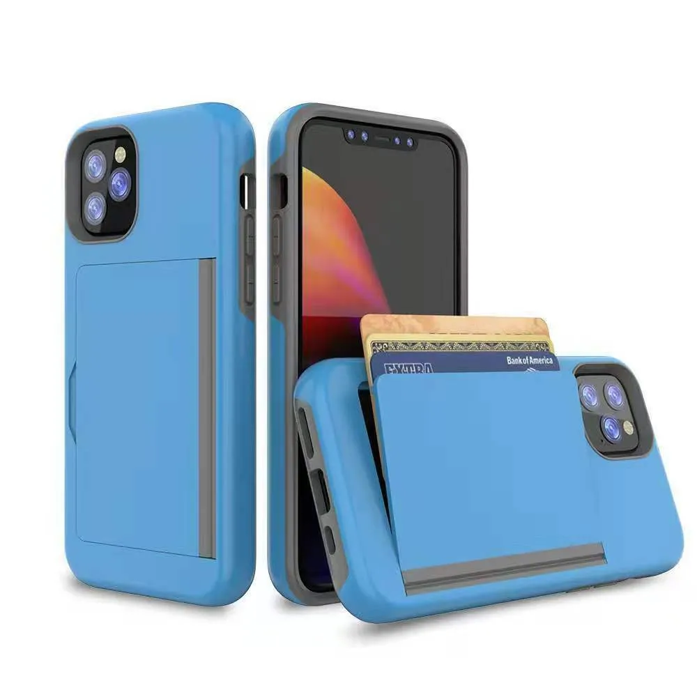 Apple iPhone 13 Pro Max Dual-Layer Wallet Case Smooth Feel Surface