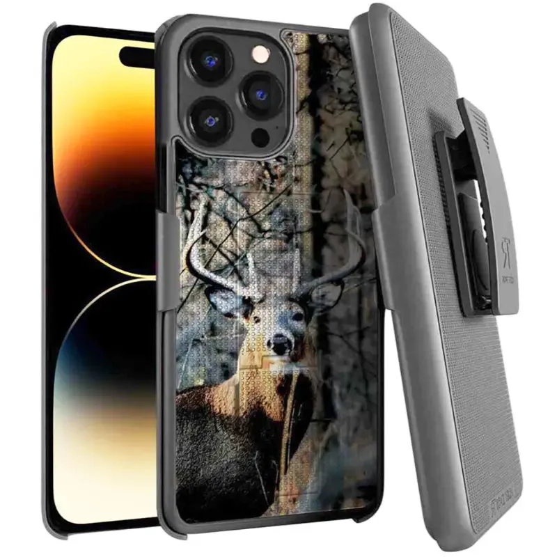 Soft Detail Layer Apple iPhone 14 Pro Max Belt Clip Holster Phone Case