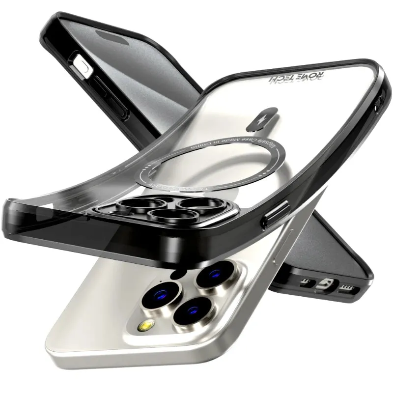 Luxury Texture Design Protective Look Apple iPhone 14 Pro Max Clear Case with Magsafe