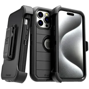 Apple iPhone 15 Pro Max (2023) Defender Case Stylish Grip Texture