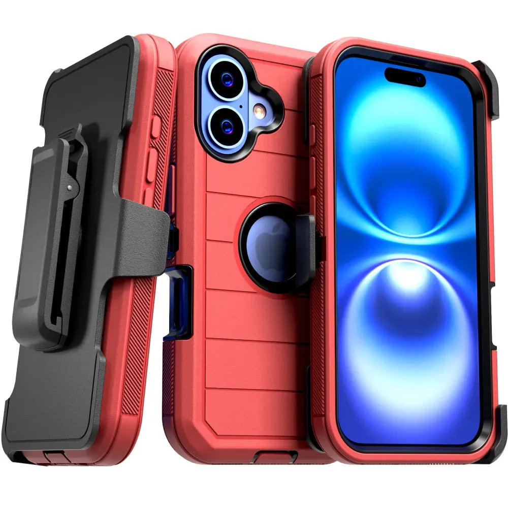 Protective Detailing Apple iPhone 16 Defender Case