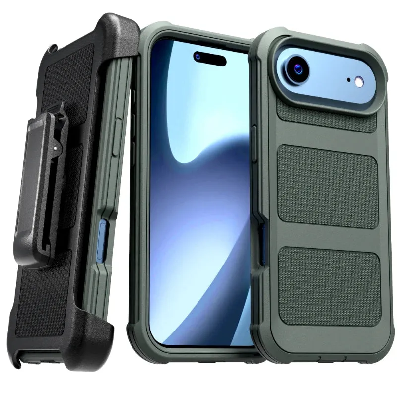 Raised Edges Protective Build Texture Apple iPhone 17 Air Defender Rugged Case