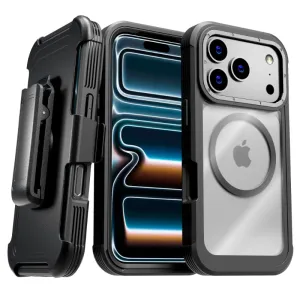 Apple iPhone 17 Pro Max Defender Crystal Case With invisible Magsafe slim fit Color Finish