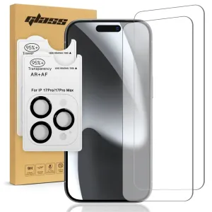 Apple iPhone 17 Pro Max Tempered Glass Screen Protector Camera Lens Stylish Shape Compact Design