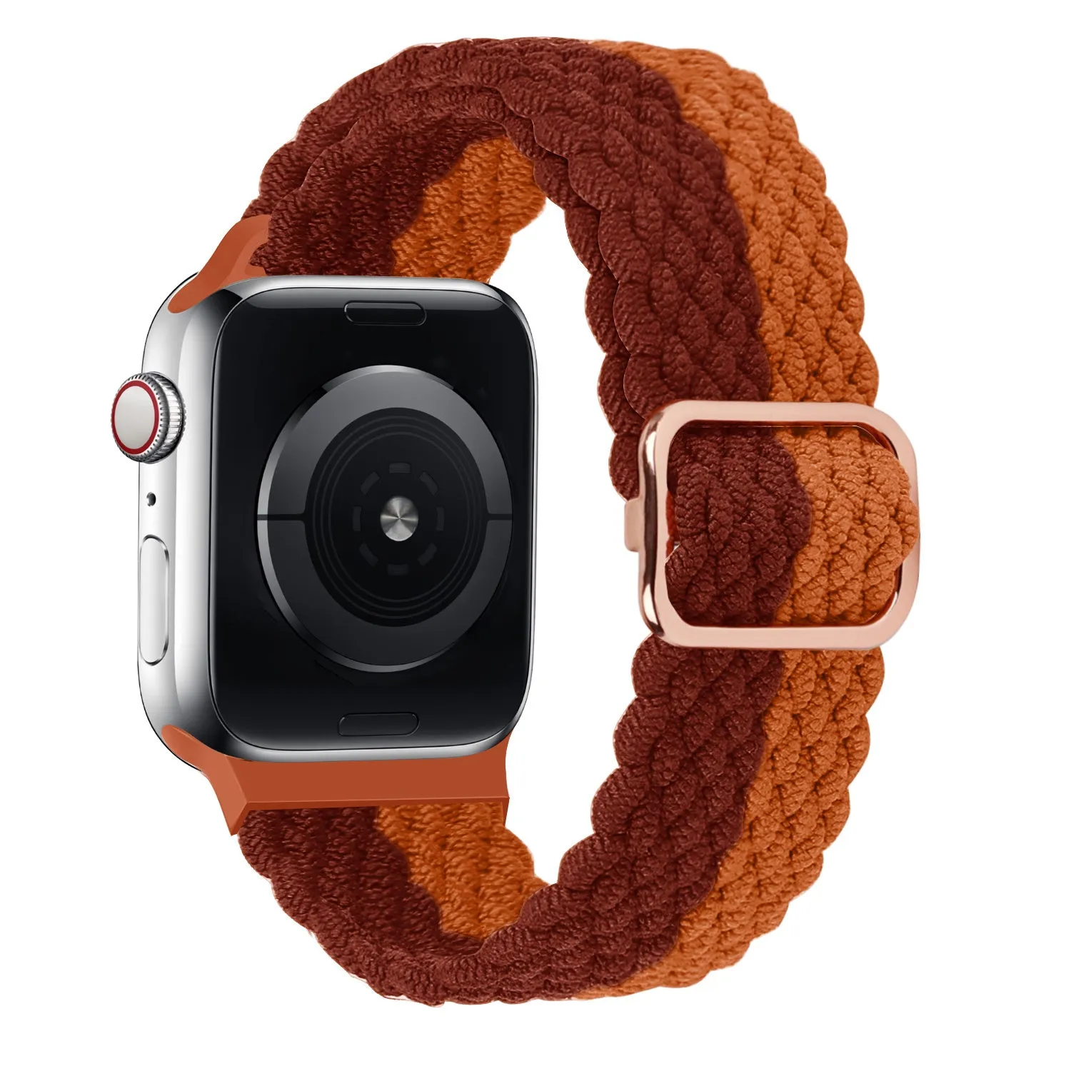 Apple Watch Braided Nylon Strap (Brown Mix) Tough Material Elegant Outdoor Style