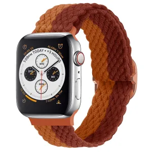 Apple Watch Braided Nylon Strap (Brown Mix) Smooth Fit