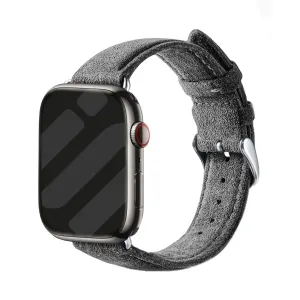 Apple Watch Buckled Alcantara Strap (Grey) Versatile Use Elegant Functional Fit