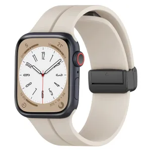 All Day Durability Apple Watch Magnetic D-Buckle Strap (Off White)