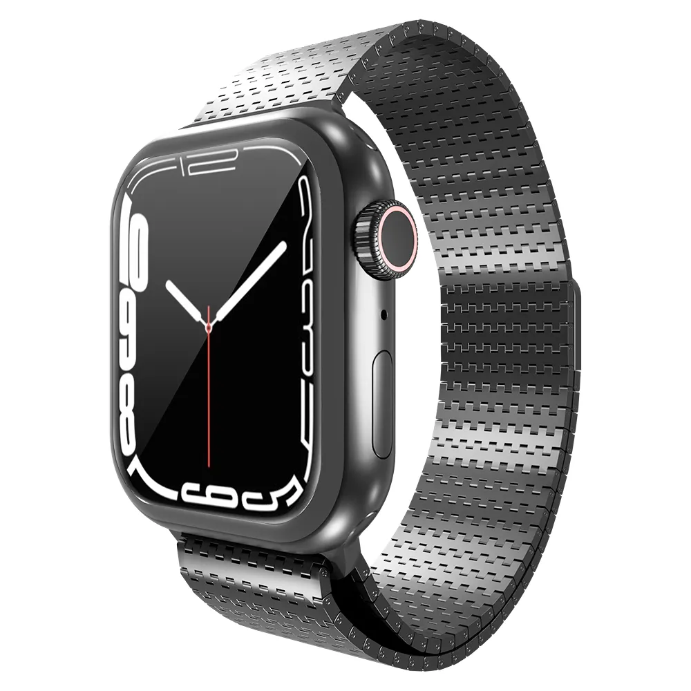 Apple Watch Metal Mesh Strap (Black) Tough Texture