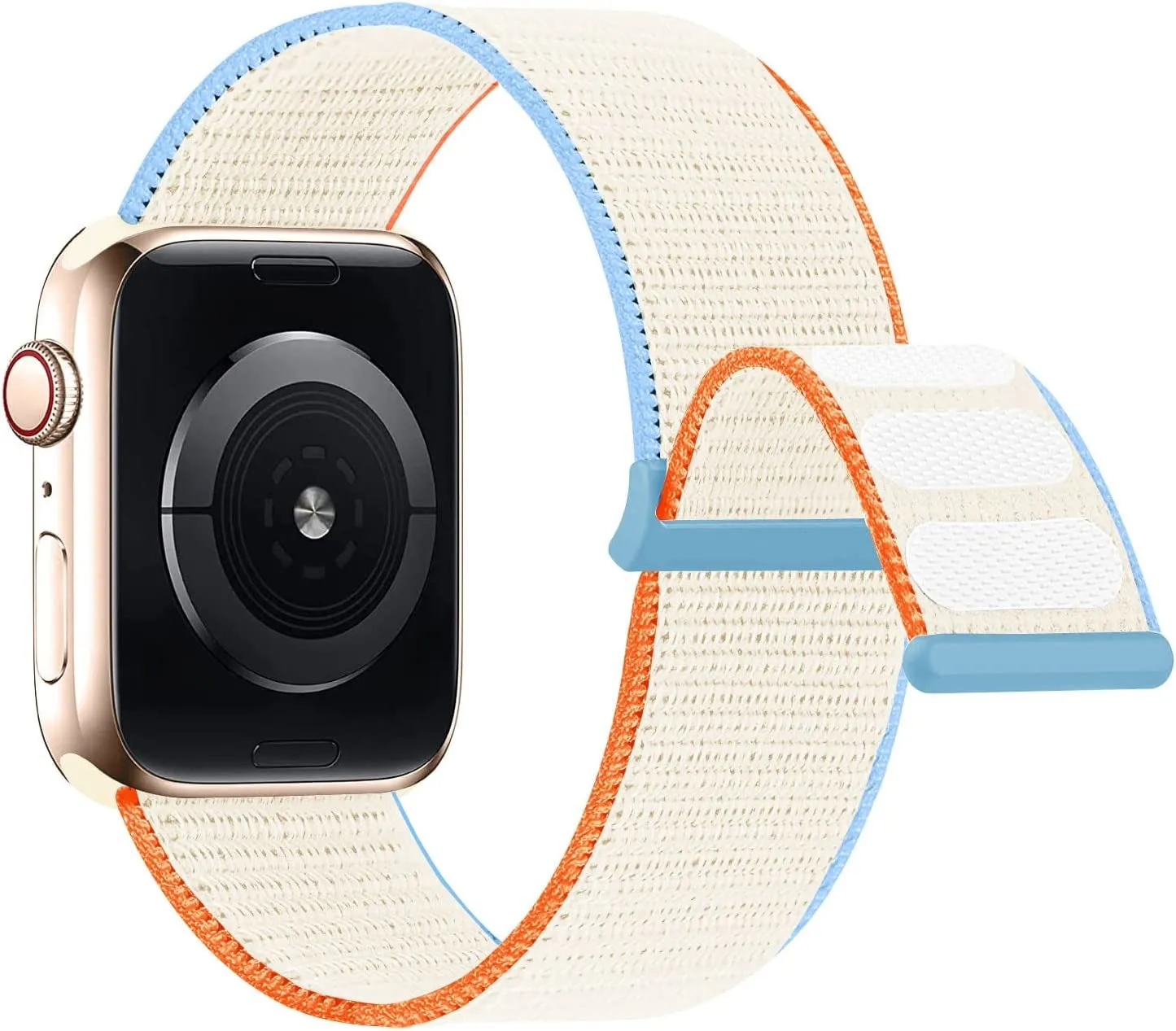 Modern Fashion Appeal Apple watch Nylon Loop Strap (Milky White)