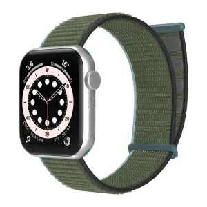 Breathable Active Fit Apple Watch Nylon Loop Strap (Olive Green)