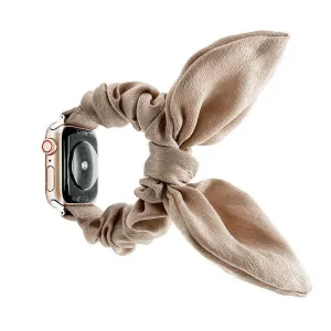 Apple Watch Scrunchie Butterfly Strap (Beige) Stylish Look