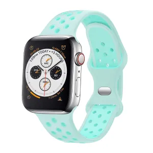 Rugged Fitness Look Apple Watch Sport Strap Classic (Turquoise)