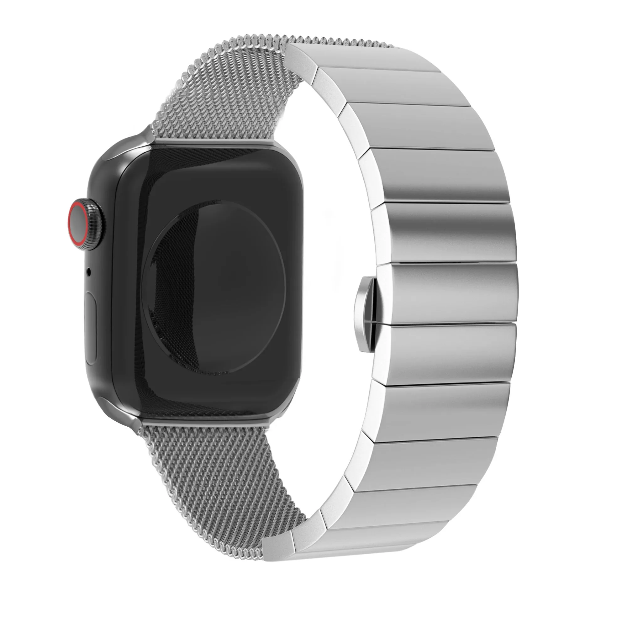 Premium Band Daily Comfort Gear Apple Watch Steel/Milanese Strap (Silver)