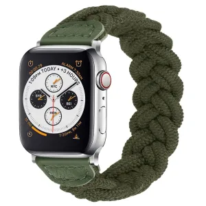 Active Wear Fashion Appeal Apple Watch Twisted Nylon Strap (Army Green)