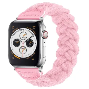 Smooth Detail Apple Watch Twisted Nylon Strap (Pink)