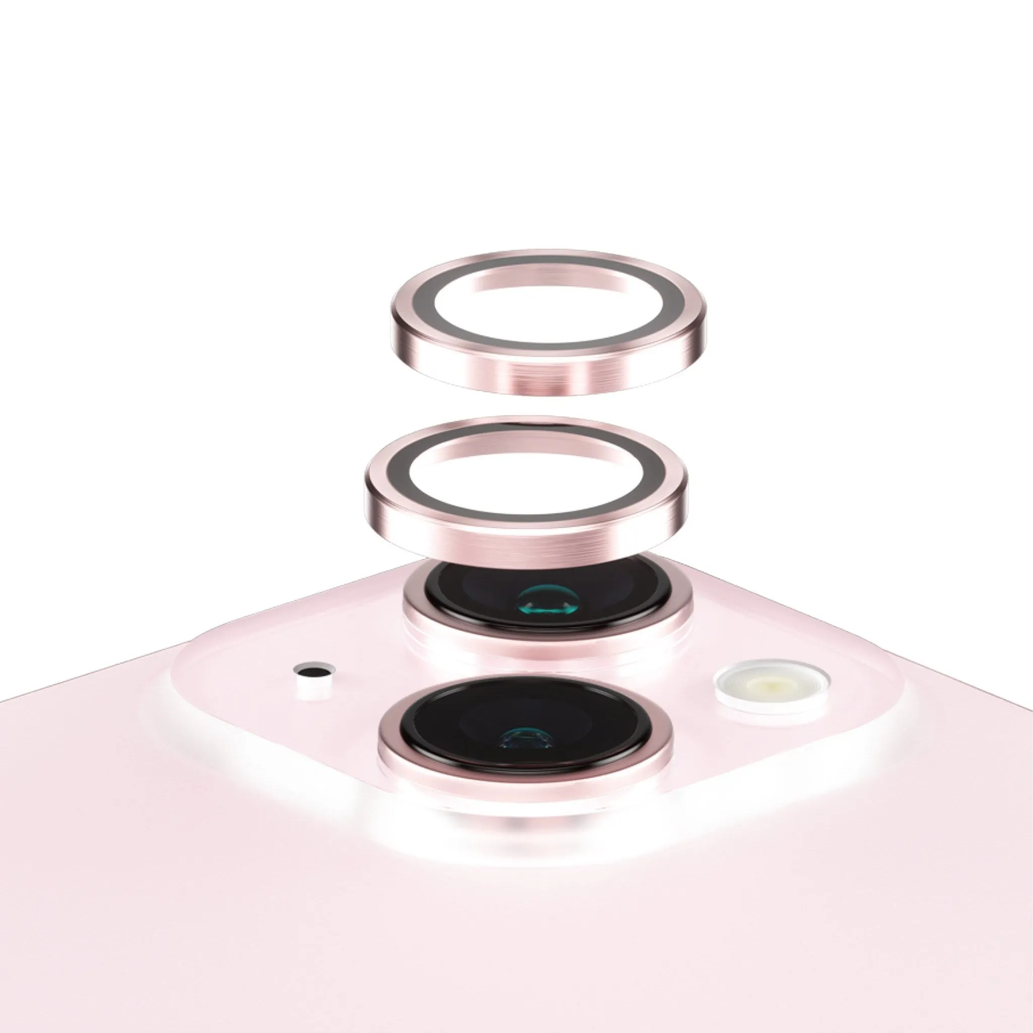 PanzerGlass? Hoops? Camera Lens Protector Pink iPhone 15 | 15 Plus sleek phone design