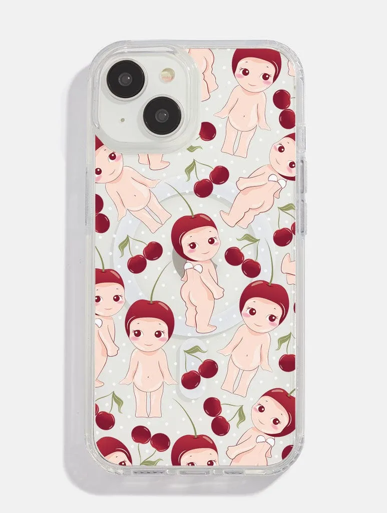 Tactile Buttons Smart Accessory Baby Angel Cherry MagSafe iPhone Case