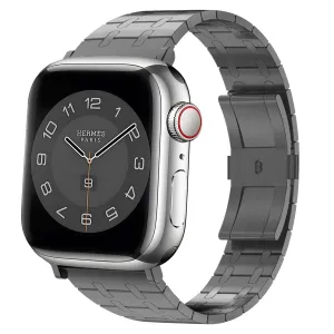 BALR. Apple Watch Stainless Steel Strap (Black) Outdoor Fitness Luxury Appeal Design
