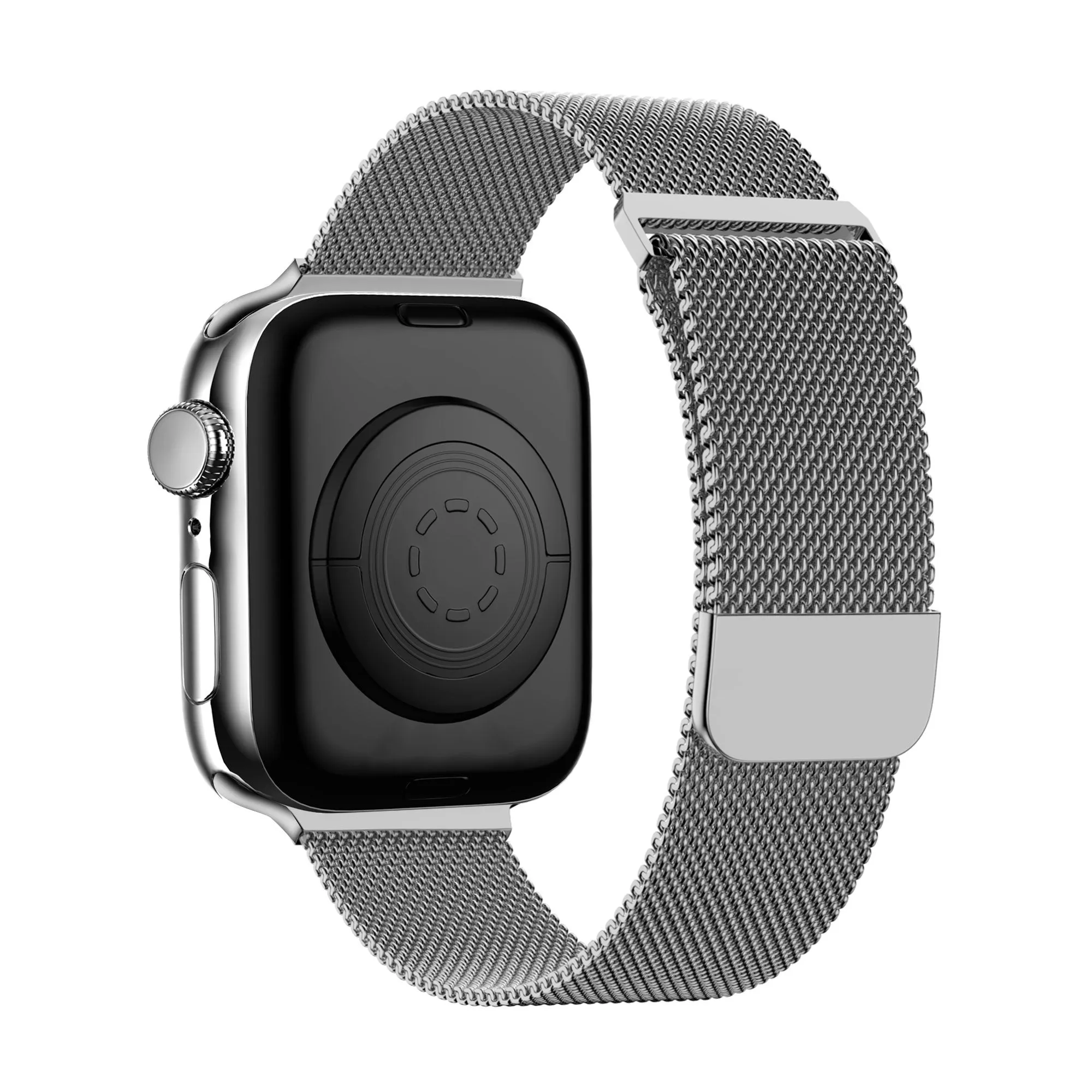 Light Touch Versatile Accessory Bandz Apple Watch Milanese Loop Strap (Silver)