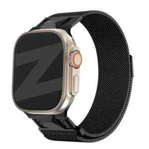 Bandz Apple Watch Milanese Strap 'Mecha' (Black) Elegant Daily Use Everyday Utility
