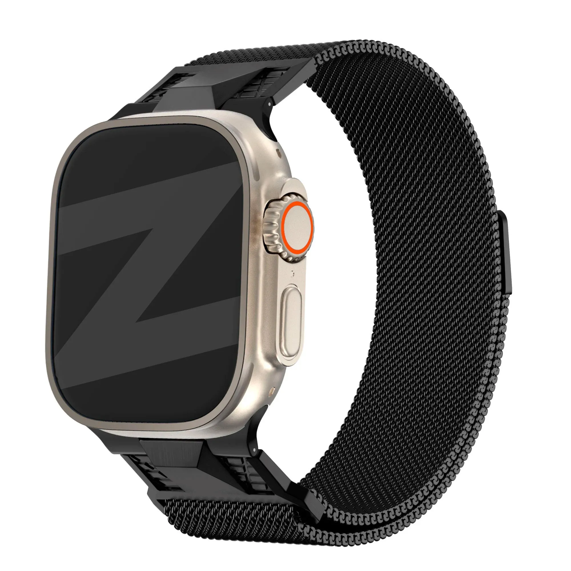 Bandz Apple Watch Milanese Strap 'Mecha' (Black) Elegant Daily Use Everyday Utility