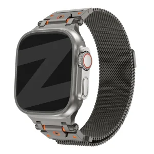 Outdoor Utility Bandz Apple Watch Rugged Milanese Loop Strap (Titanium Grey)