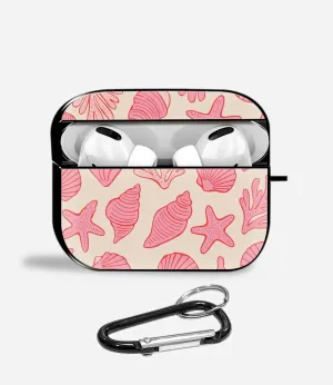 slim airpods travel protector Beachy Pink Aipods Glass Case