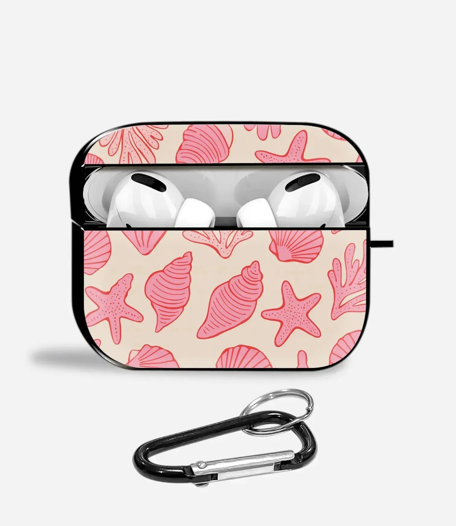 slim airpods travel protector Beachy Pink Aipods Glass Case