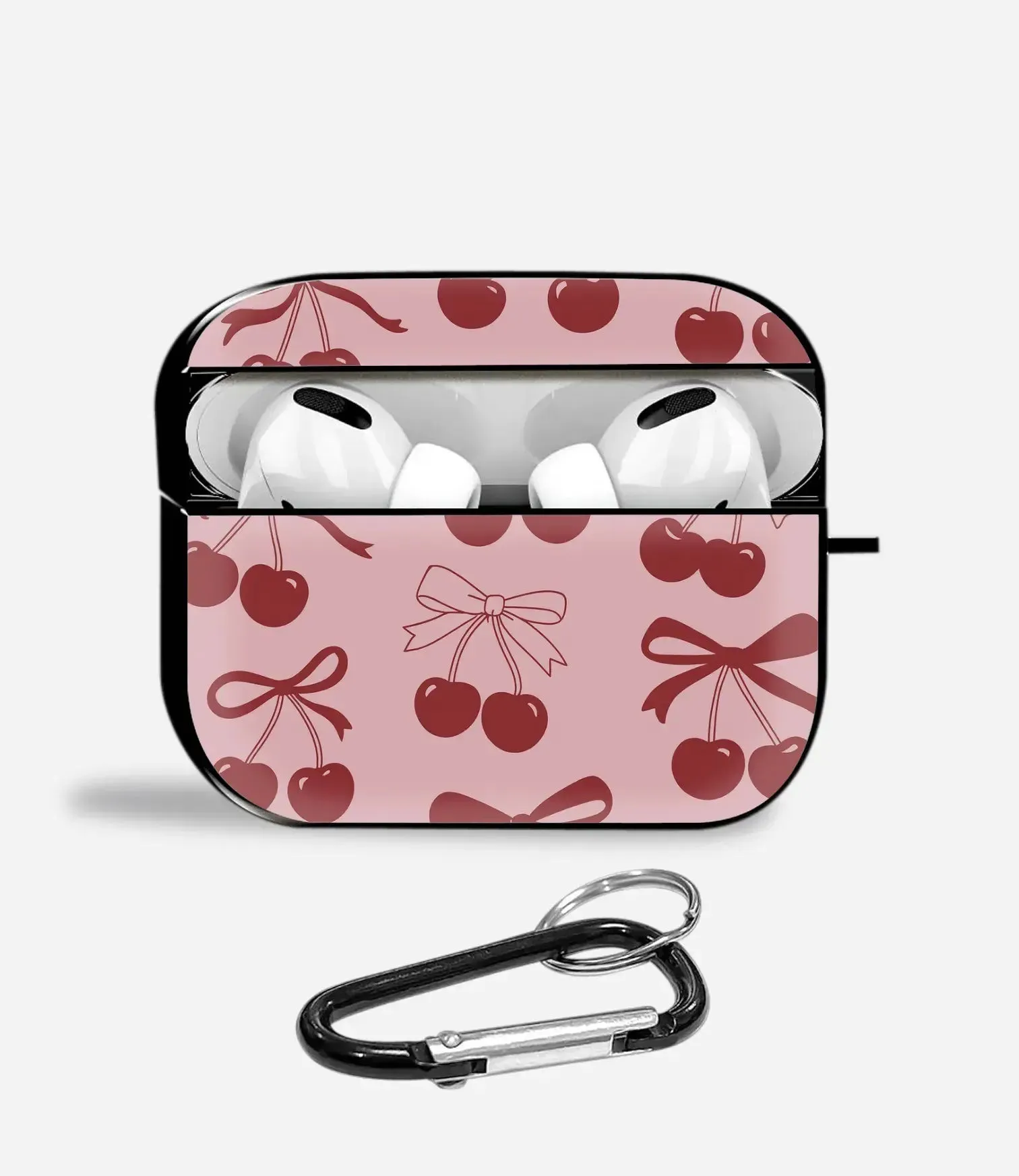 Berry Cute Aipods Glass Case premium leather earbuds holder Durable Silicone Organizer