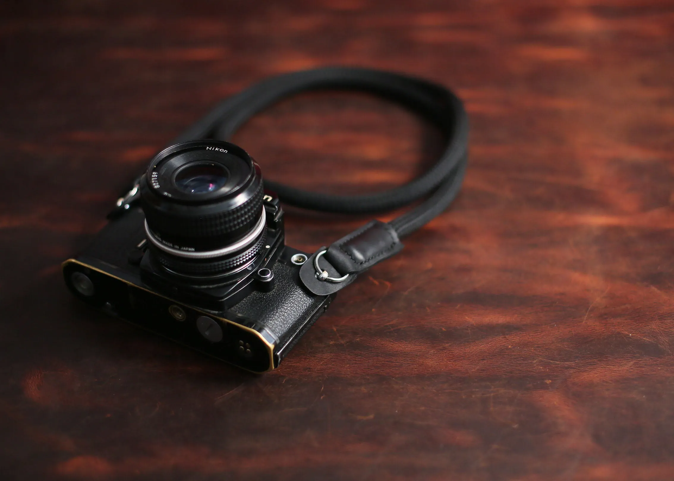 Best Handmade Camera Neck Strap Climbing Rope Black@Windmup.com Easy Carry Festival Strap