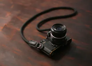 Trendy Best Handmade Camera Neck Strap Climbing Rope Black@Windmup.com