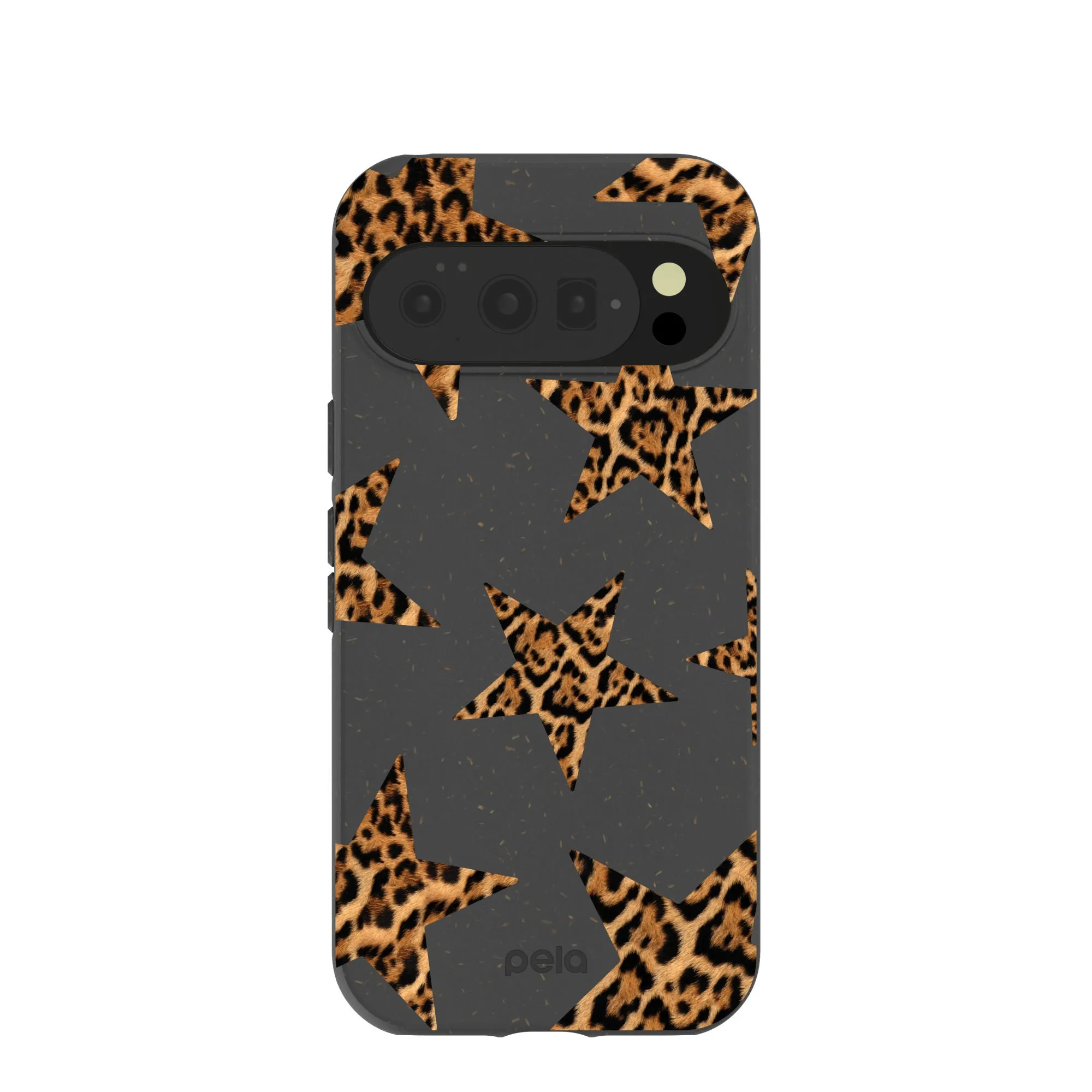 Elegant Layer Texture Hybrid Texture Black Jaguar Stars Google Pixel 10/10 Pro Case